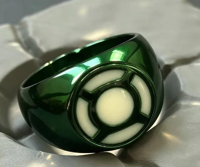 Classic green ring close-up
