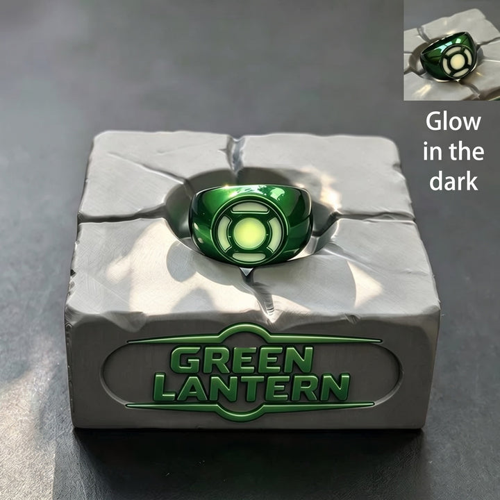 Classic green ring with English glow-in-the-dark description